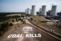 Protest pod elektrownią Jänschwalde,  