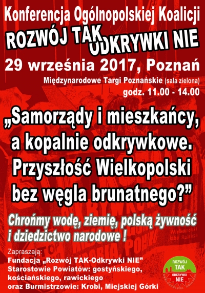 „Samorządy i mieszkańcy a kopalnie odkrywkowe. Przyszłość Wielkopolski bez węgla brunatnego?”