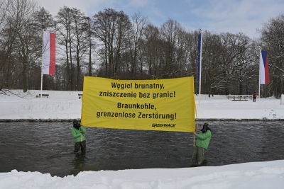 Zdrowie i życie ludzi jest ważniejsze niż zyski węglowych spółek. Protest na Trójstyku granic