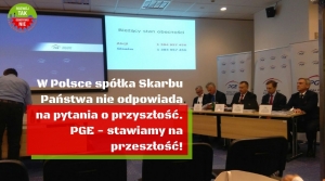 Walne zgromadzenie PGE - pytania o toksyczne emisje, kiepskie interesy i klimat.