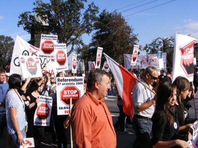 VI  rocznica referendum przeciwko planom budowy odkrywkowej kopalni węgla brunatnego na złożu „Legnica”
